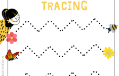 1st Step Of Simple Tracing Worksheet For Home school Preschool Kids