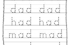 27 Trace The CVC Words Worksheets Preschool And Kindergarten Word