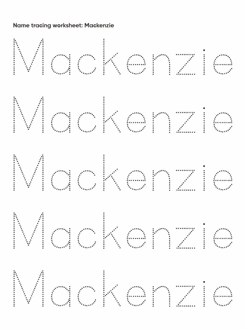 6 Best Preschool Name Tracing Printable Printablee