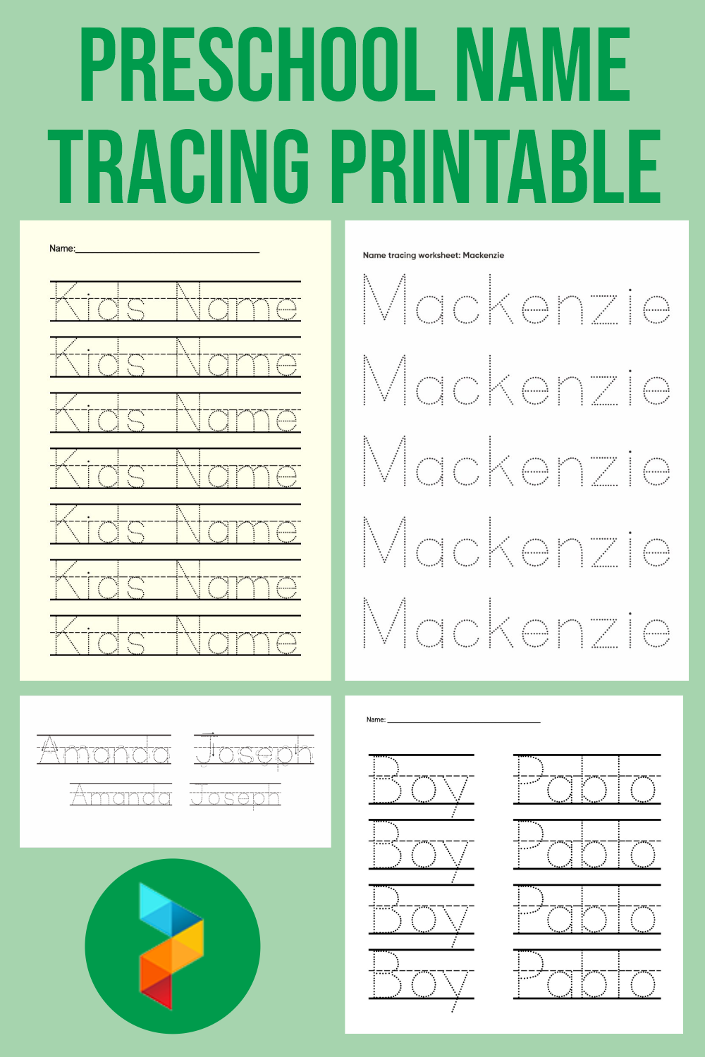 Free Printable Preschool Name Worksheets Tracing Worksheets