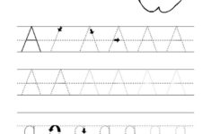 A Letters Alphabet Coloring Pages Preschool Tracing Alphabet