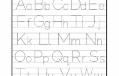 A Z Alphabet Letter Tracing Worksheet Alphabets Capital Letters Tracing