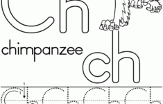 Alphabet Digraph Ch Chimpanzee Standard Block Manuscript Handwriting