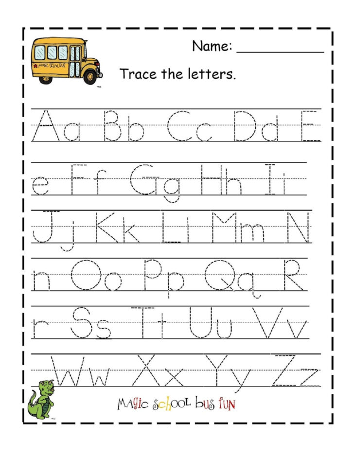 Letter Tracing Printable Worksheets Preschool Free