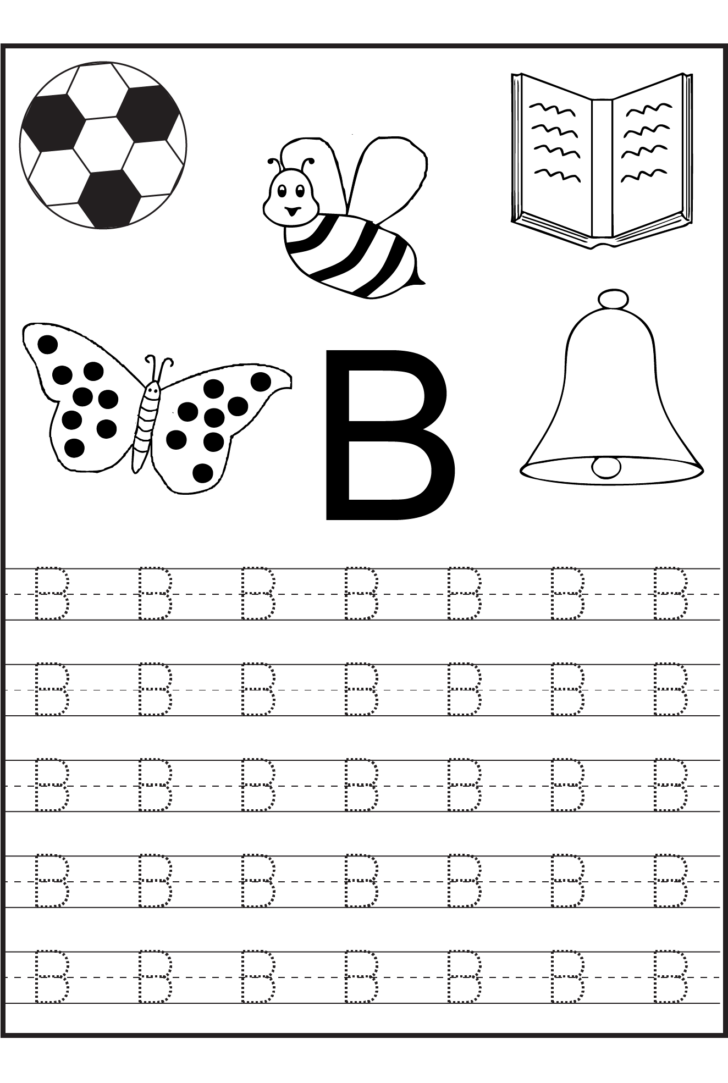 Tracing Letters Worksheet Kindergarten