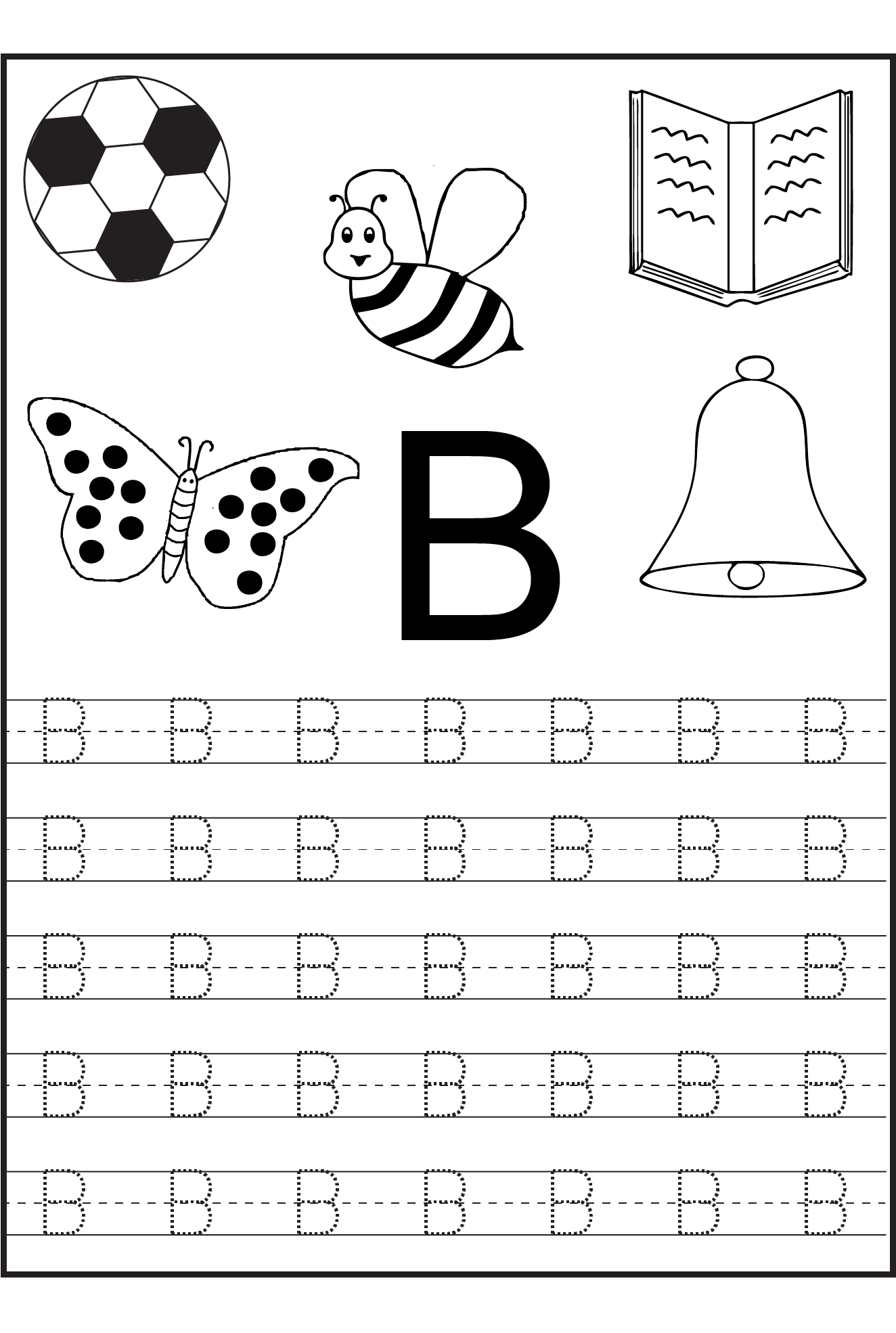 Alphabet Tracing Printables For Kids Preschool Writing Letter 