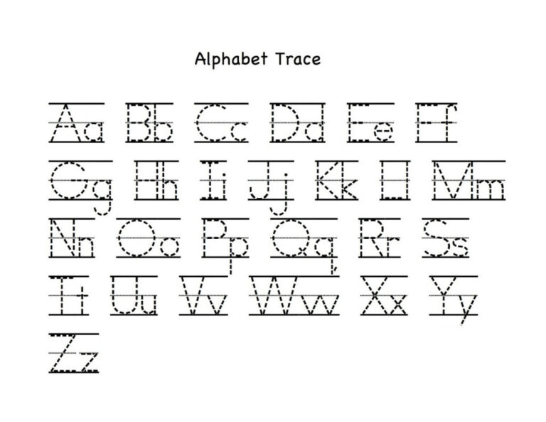 Alphabet Tracing With Arrows AlphabetWorksheetsFree | Tracing Worksheets