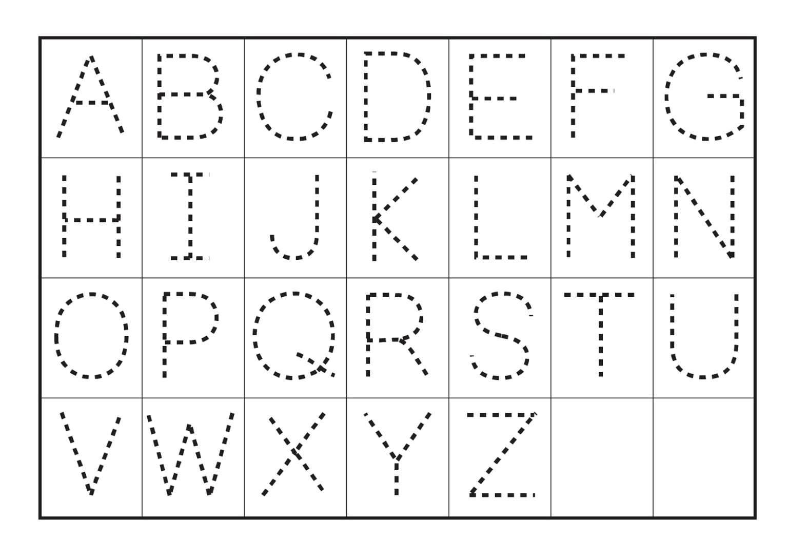 Big Letters Alphabet Tracing Sheets TracingLettersWorksheets Tracing Worksheets