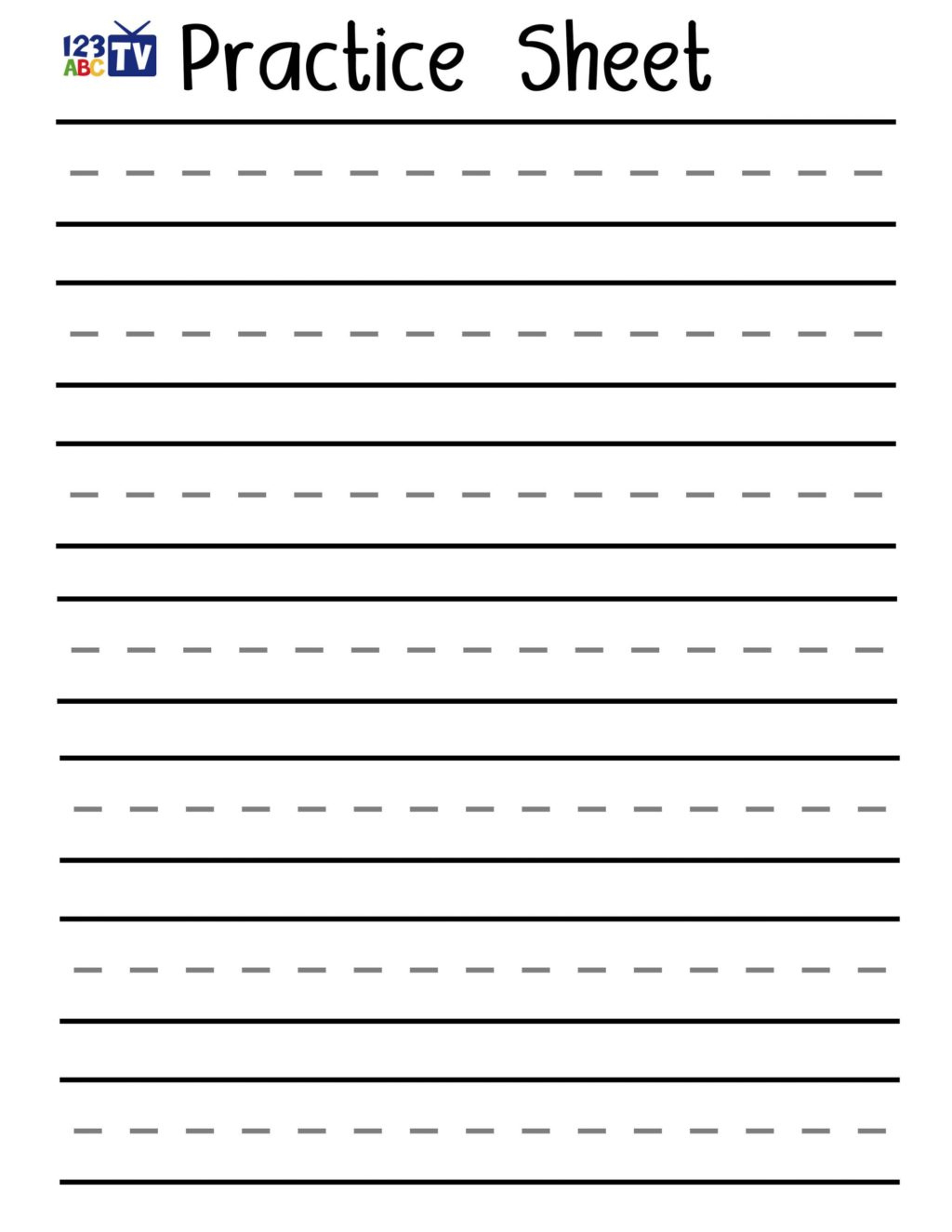 Blank Tracing Letters Worksheet Name Tracing Generator Free