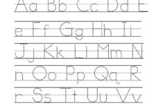 Capital And Lowercase Letters Tracing Worksheets