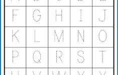 Capital And Lowercase Letters Tracing Worksheets