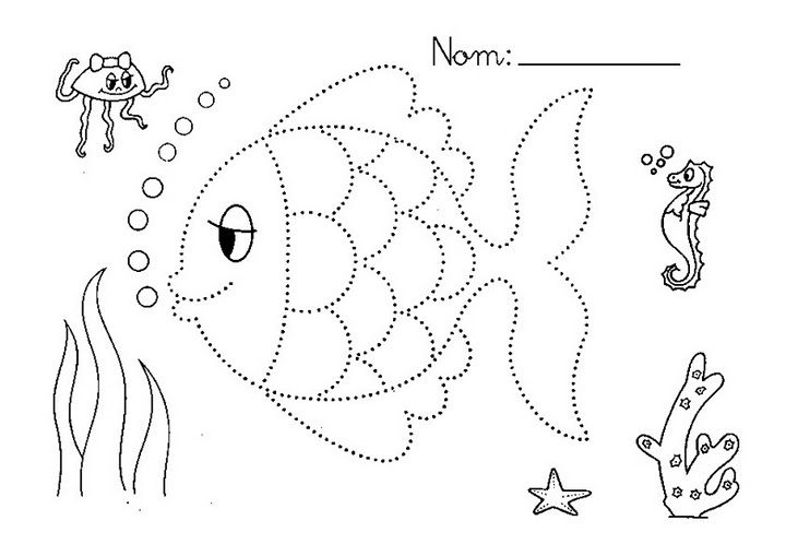 Fish Tracing Worksheet