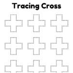Cross Shape Worksheet Free Printable PDF For Preschool