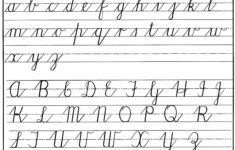 Cursive Alphabet Outline AlphabetWorksheetsFree