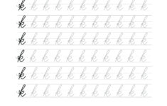 Cursive Alphabet Template Download Printable Cursive Alphabet Free