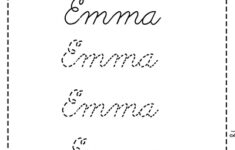 Cursive Name Tracing Name Tracing Worksheets PDF