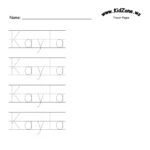 Custom Name Tracer Pages Preschool Writing Preschool Names