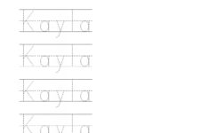 Custom Name Tracer Pages Preschool Writing Preschool Names