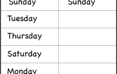 Days Of The Week Tracing Worksheets Pdf AlphabetWorksheetsFree