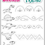 Dinosaur Letters Number Tracing Worksheets TeachersMag