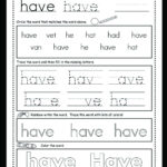 Does Tracing Sight Words Help Children Learn Sight Word Worksheets