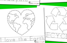 Earth Day Picture Word Tracing Totschooling Toddler Preschool