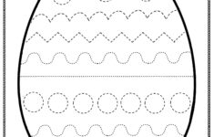 Easter Egg Trace Worksheet Preschoolplanet