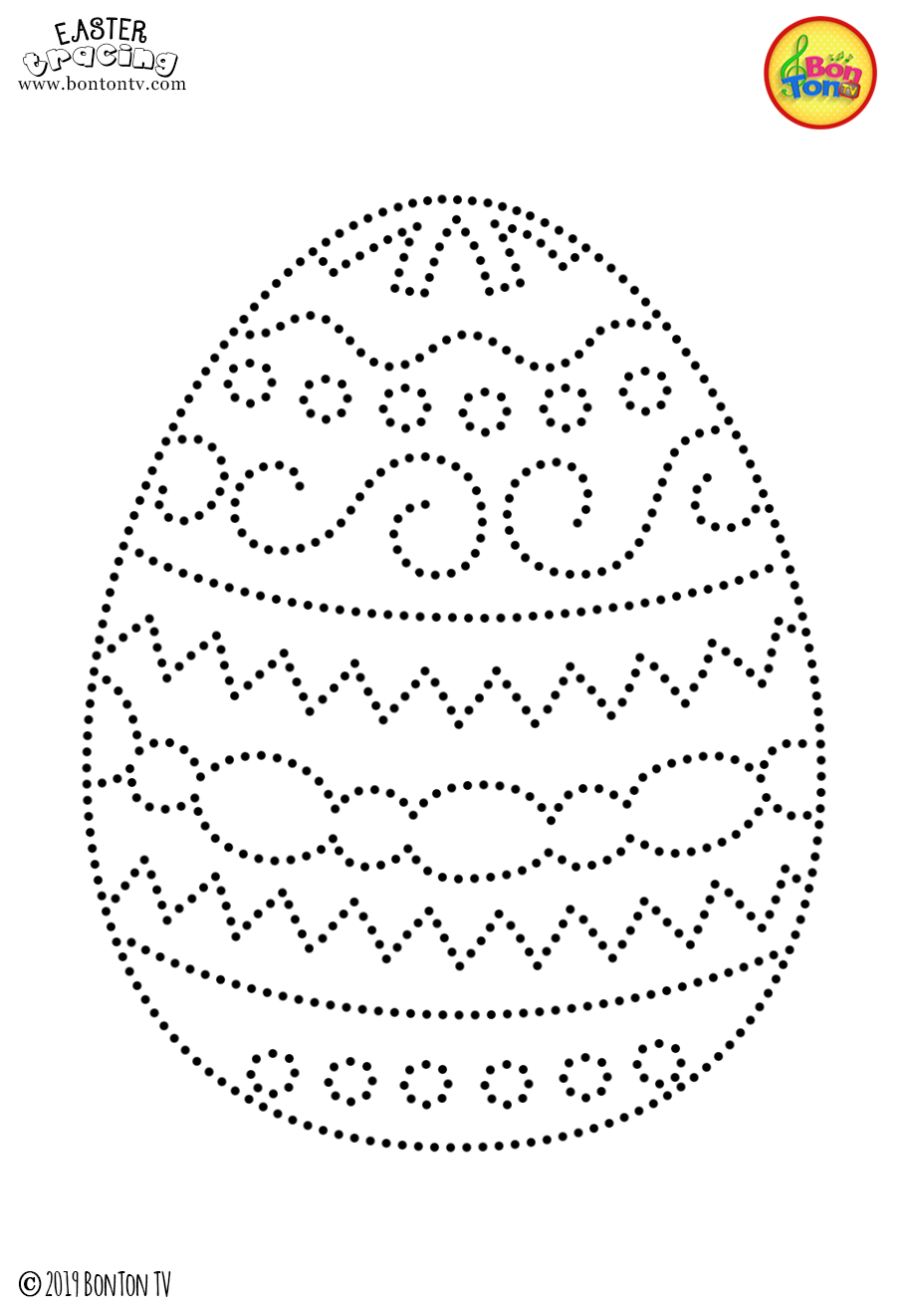 Easter Tracing And Coloring Pages For Kids Free Preschool Printables 