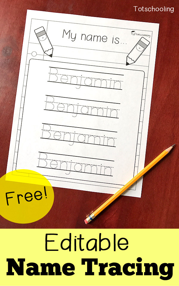 Free Printable Name Practice For Preschoolers