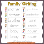 Family Members Tracing Worksheets AlphabetWorksheetsFree