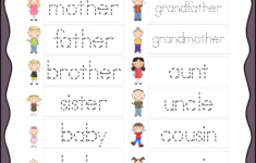 Family Members Tracing Worksheets AlphabetWorksheetsFree