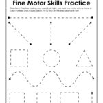 Fine Motor Skills Practice Worksheet Preschool Writing Tracing