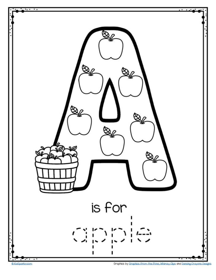 Letter A Tracing Worksheets For Preschool