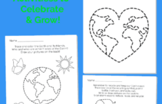 Free Earth Day Tracing Pages For A Super Cool Celebration