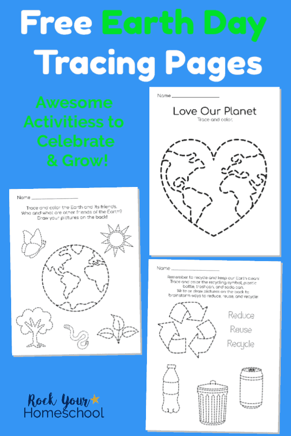 Free Earth Day Tracing Pages For A Super Cool Celebration