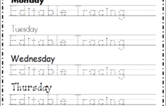Free Editable Name Tracing Worksheet 4 Day Made By Teachers