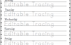 Free Editable Name Tracing Worksheet 5 Day Made By Teachers