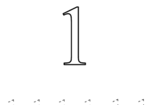 Free Kindergarten Math Worksheets Number One 1