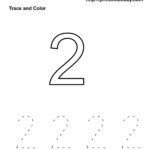 Free Kindergarten Math Worksheets Number Two 2