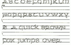 Free Lesson In Calligraphy Basic Instructions For Creating The uncial