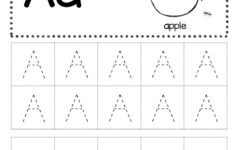 Free Letter A Tracing Worksheet Alphabet Tracing Worksheets