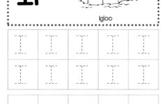 Free Letter I Tracing Worksheets Little Dots Education Preschool