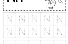 Free Letter N Tracing Worksheets