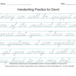 Free Name Tracing Worksheet Printable Font Choices Handwriting