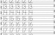 Free Number Tracing 11 To 20 Worksheet Printable For Pre k And