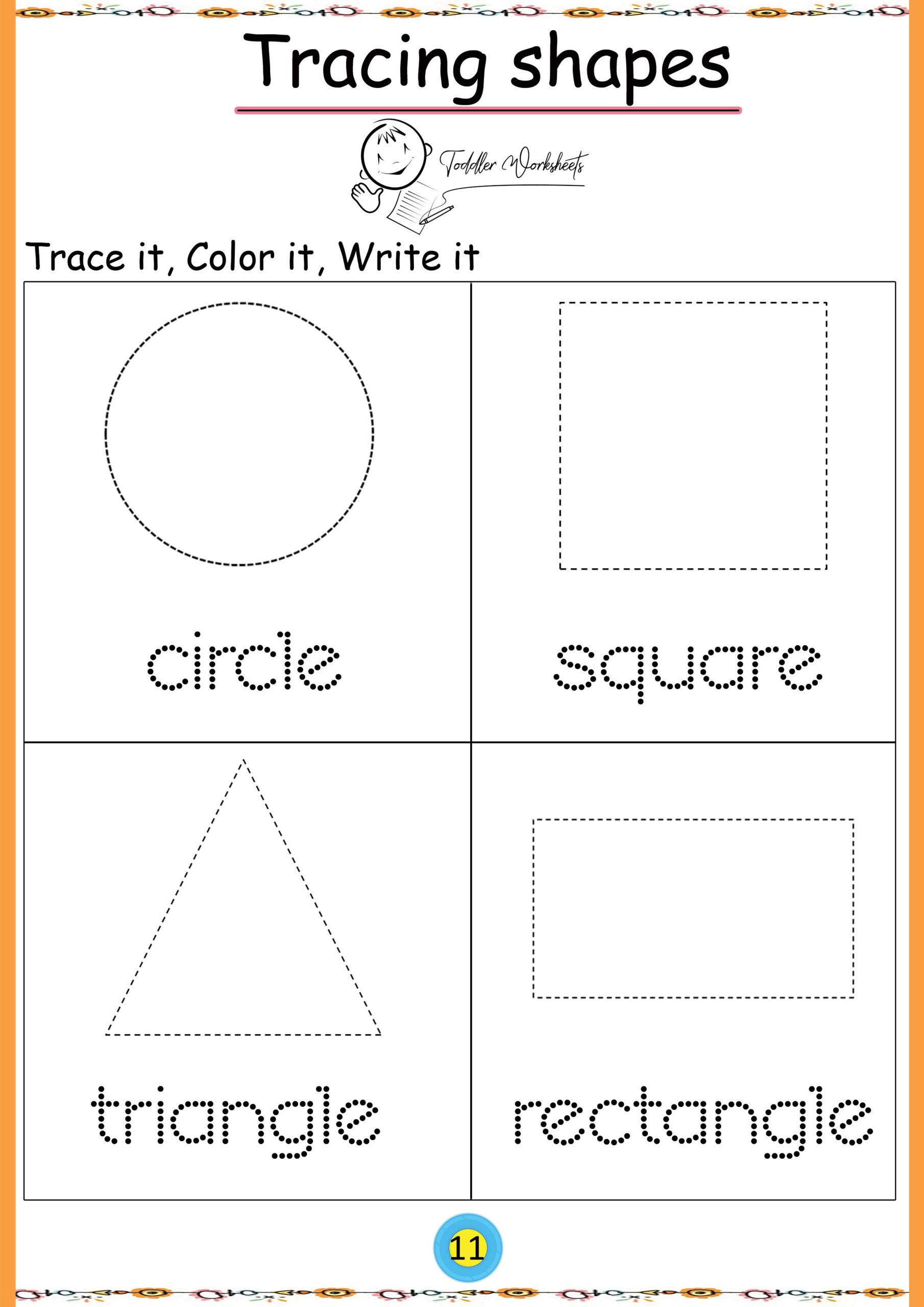 Free Preschool Shapes Worksheets Shapes Worksheets Shapes Preschool 