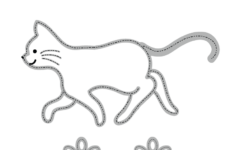Free Preschool Tracing Cat Worksheet