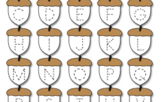 FREE Printable Fall Themed Uppercase And Lowercase Alphabet Letter Tra