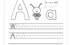 Free Printable Letter A Practice Sheet For Kids A Combination Of