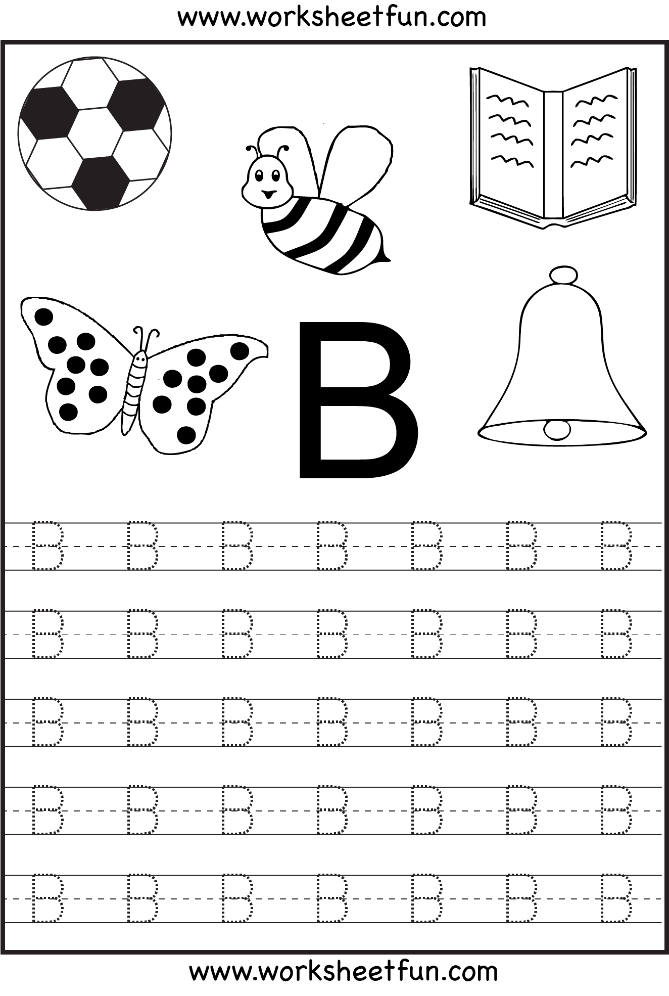 Letter Tracing Worksheets For Kindergarten Pdf